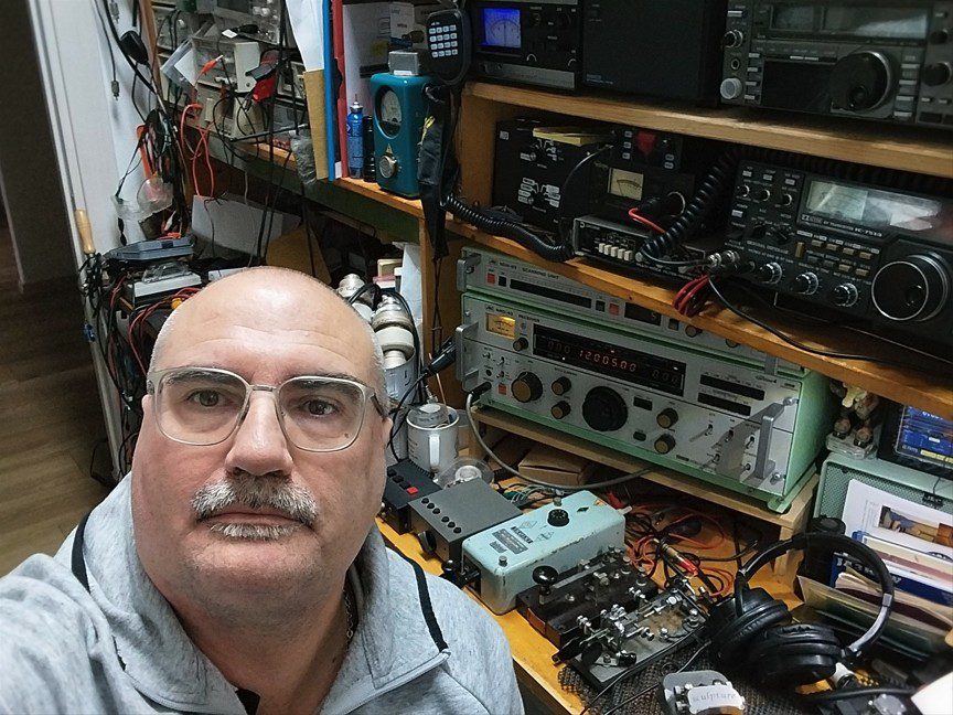 Fabio Bonucci in Civitavecchia, Italy, shortwave listening enthusiast