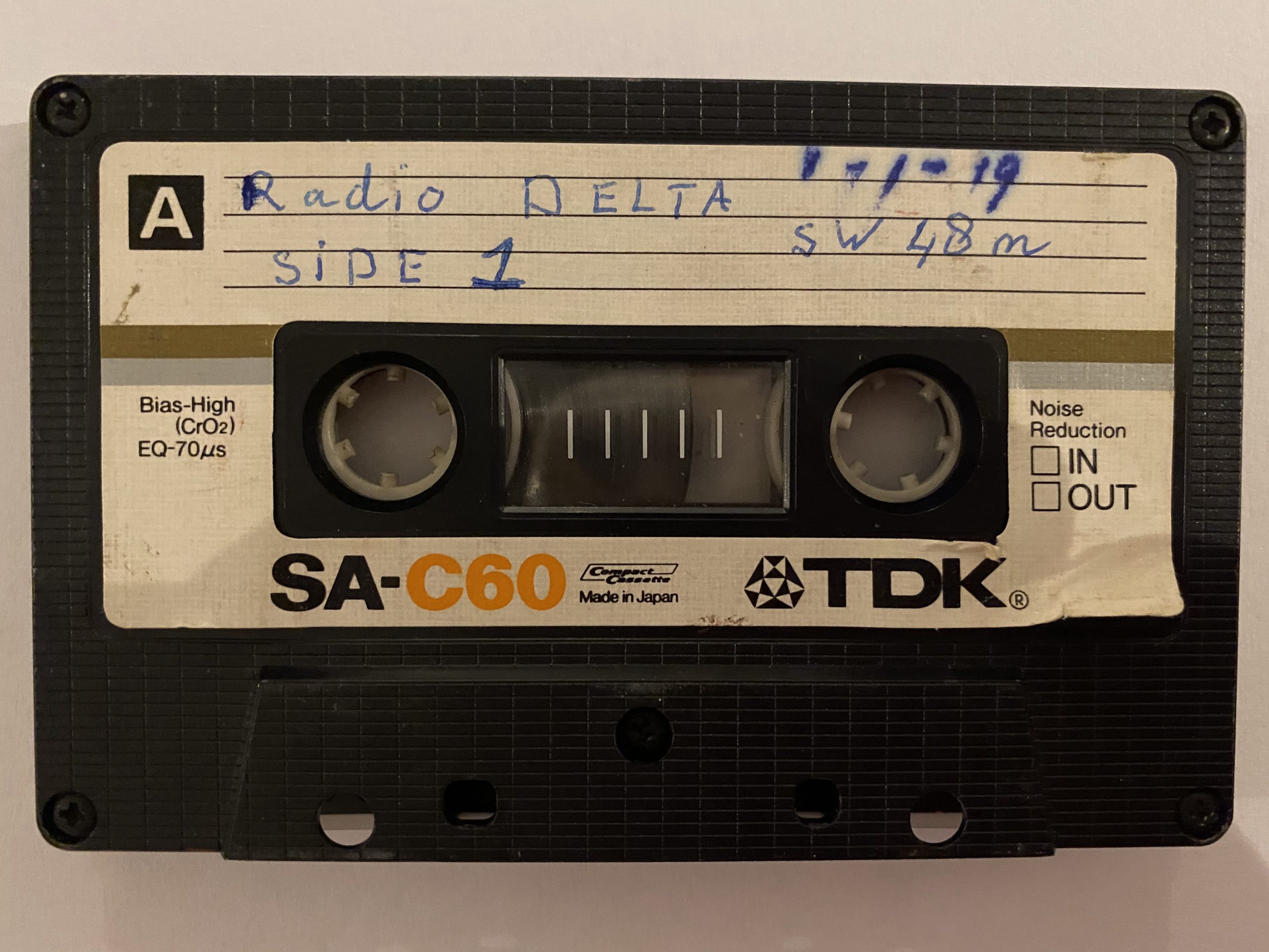 Radio Delta crystal-controlled valve transmitter used for the first international shortwave broadcasts