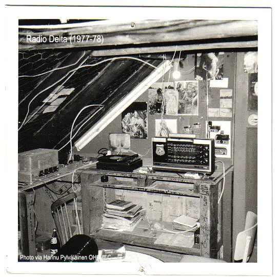The first Radio Delta studio in Elburg